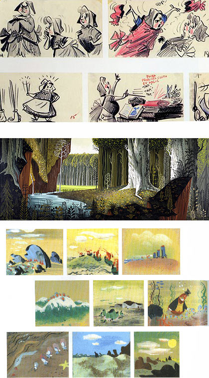 images from the Art of Disney