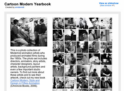 I made another Flickr set: Cartoon Modern Yearbook. It is a photo collection 