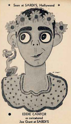 Eddie Cantor by Joe Grant