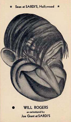 Will Rogers by Joe Grant