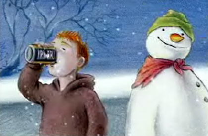 Snowman commercial