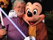 George Lucas and Mickey Mouse George Lucas and Mickey Mouse
