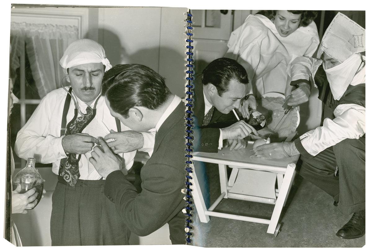 Walt Disney performs an appendectomy