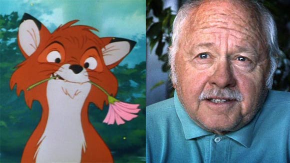 Mickey Rooney voiced adult Tod in "The Fox and the Hound."