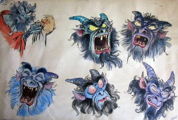 Early "Black Cauldron" concepts by Vance Gerry.