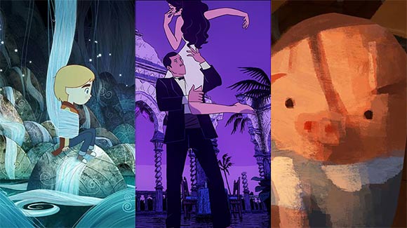 "Song of the Sea," "The Prophet," and "The Dam Keeper" (l. to r.) will all be featured at the Spark Animation conference in Vancouver this week.