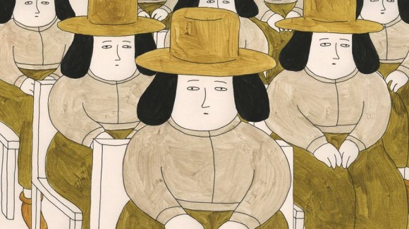 Small People with Hats by Sarina Nihei.