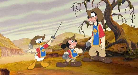 The Disney studio made "Mickey, Donald, Goofy: The Three Musketeers" in 2004, many years after Steve Hulett's attempt to develop the idea at Disney.