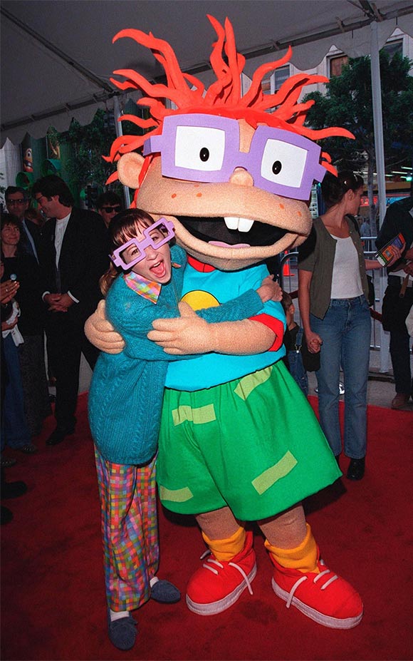 Christine Cavanaugh and Chuckie at the premiere of "The Rugrats Movie," November 1998. (Photo: Featureflash /Shutterstock.com