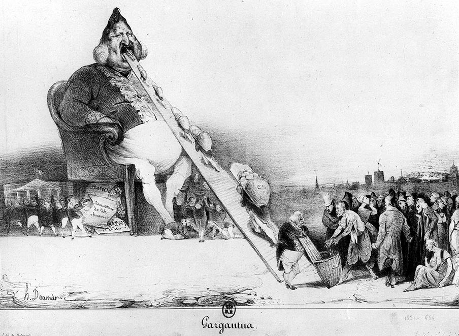 "Gargantua" by Honoré Daumier.