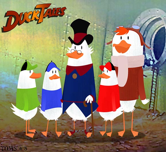 'DuckTales' fan artwork by Pirate-Trish.