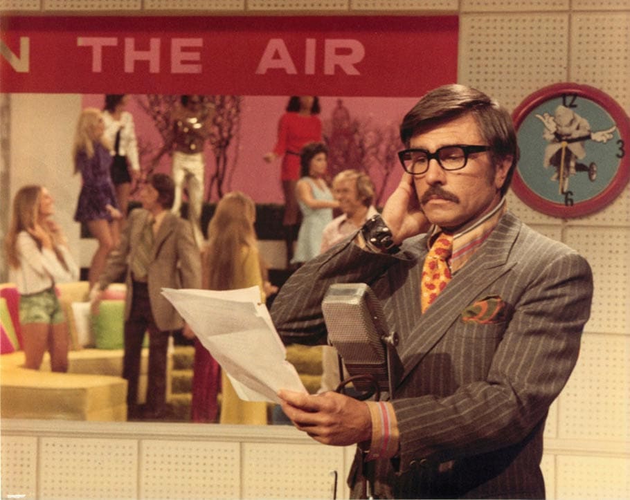Gary Owens was also the announcer of the pioneering sketch comedy series "Rowan & Martin's Laugh-In." (Click to enlarge.)