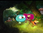 Harvey, Fee and Foo in "Harvey Beaks".