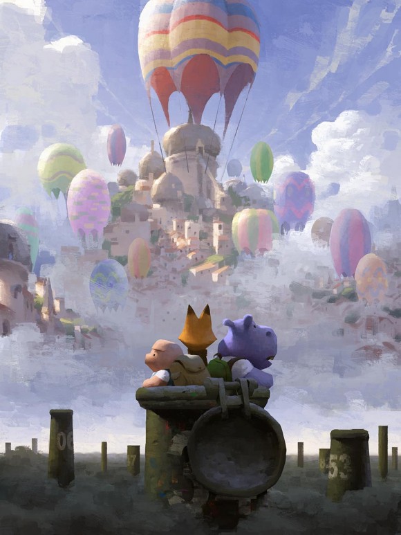 The creators of "The Dam Keeper" plan to expand the short's universe with a graphic novel series and a feature film. (Click to enlarge.)