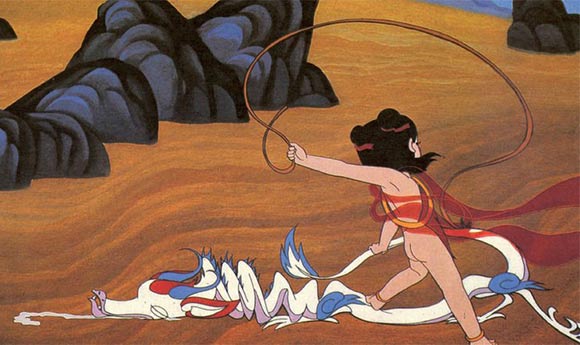 "Nezha Conquers the Dragon," a 1979 Chinese animated feature.