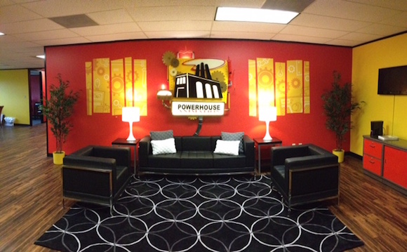 Powerhouse Animation Studio's new lobby.