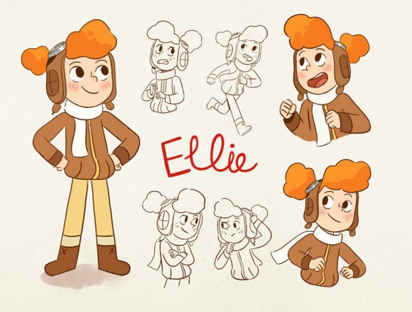"Ellie the Ace" concept. Click to enlarge.  (©Cartoon Saloon)