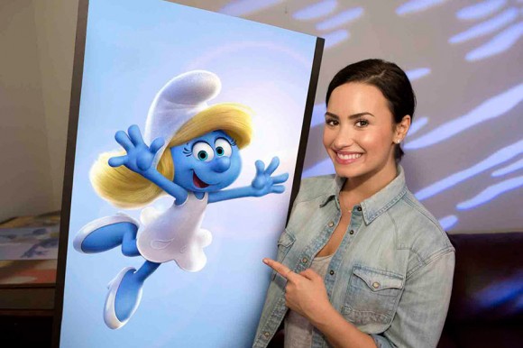 Demi Lovato as Smurfette.