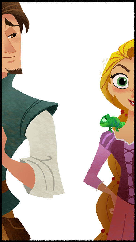 Concept art for the "Tangled" TV series released by Disney Channel.