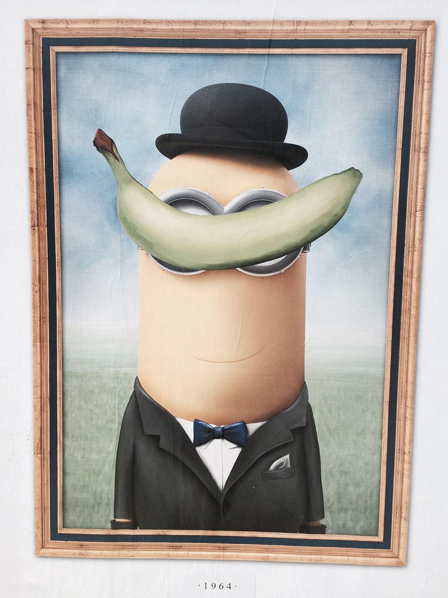 Minion meets Magritte. (Click to enlarge.)