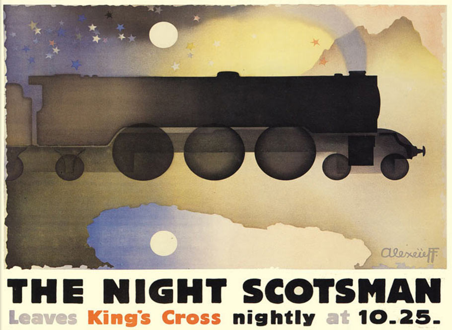 The Night Scotsman poster by Alexandre Alexeieff. (Click to enlarge.)