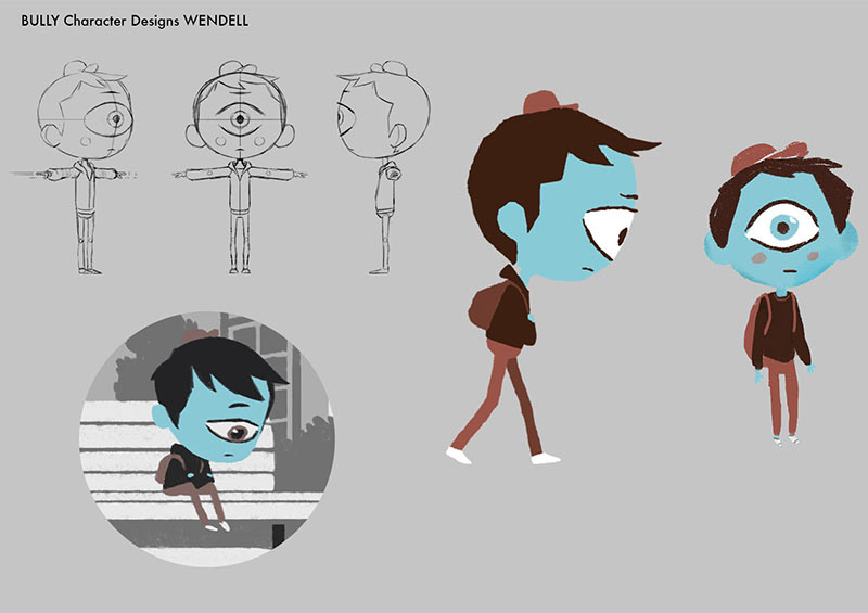 Character design for "I Am A Witness" by Jake Wyatt.