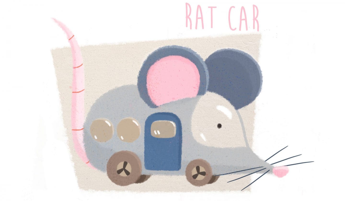  "Rat Car" by Yijun Liu.