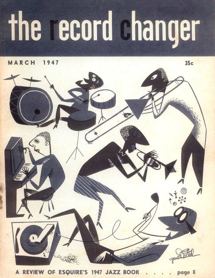 Before entering animation, Gene drew covers for a jazz magazine called "The Record Changer."