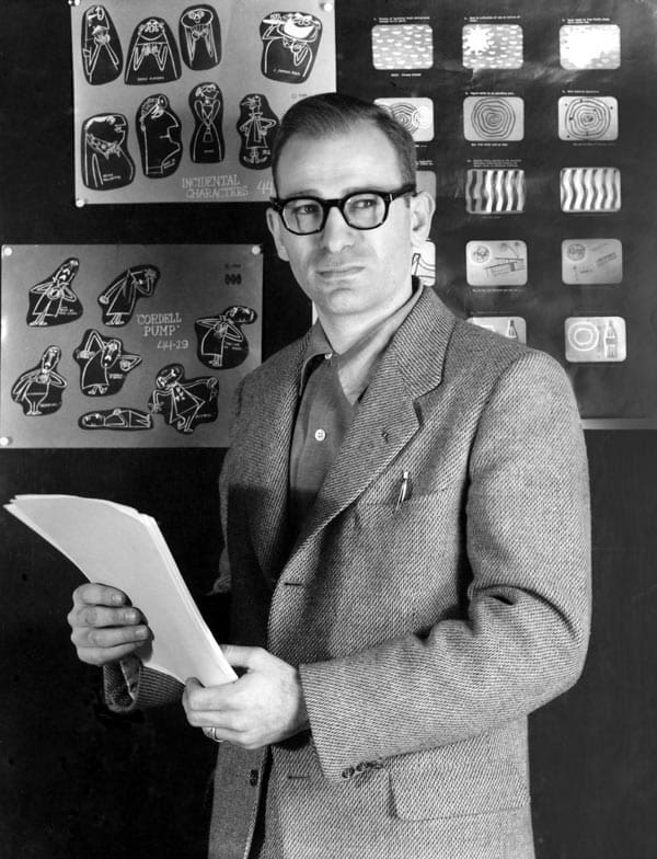 Gene Deitch when he was the creative director of UPA-NY, 1955.