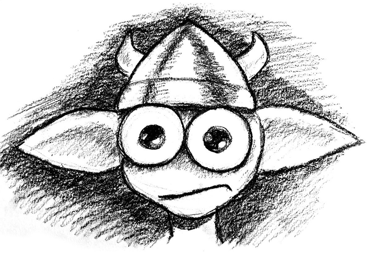 A sketch of the goblin by Jon Favreau. Copyright Jon Favreau and Wevr.