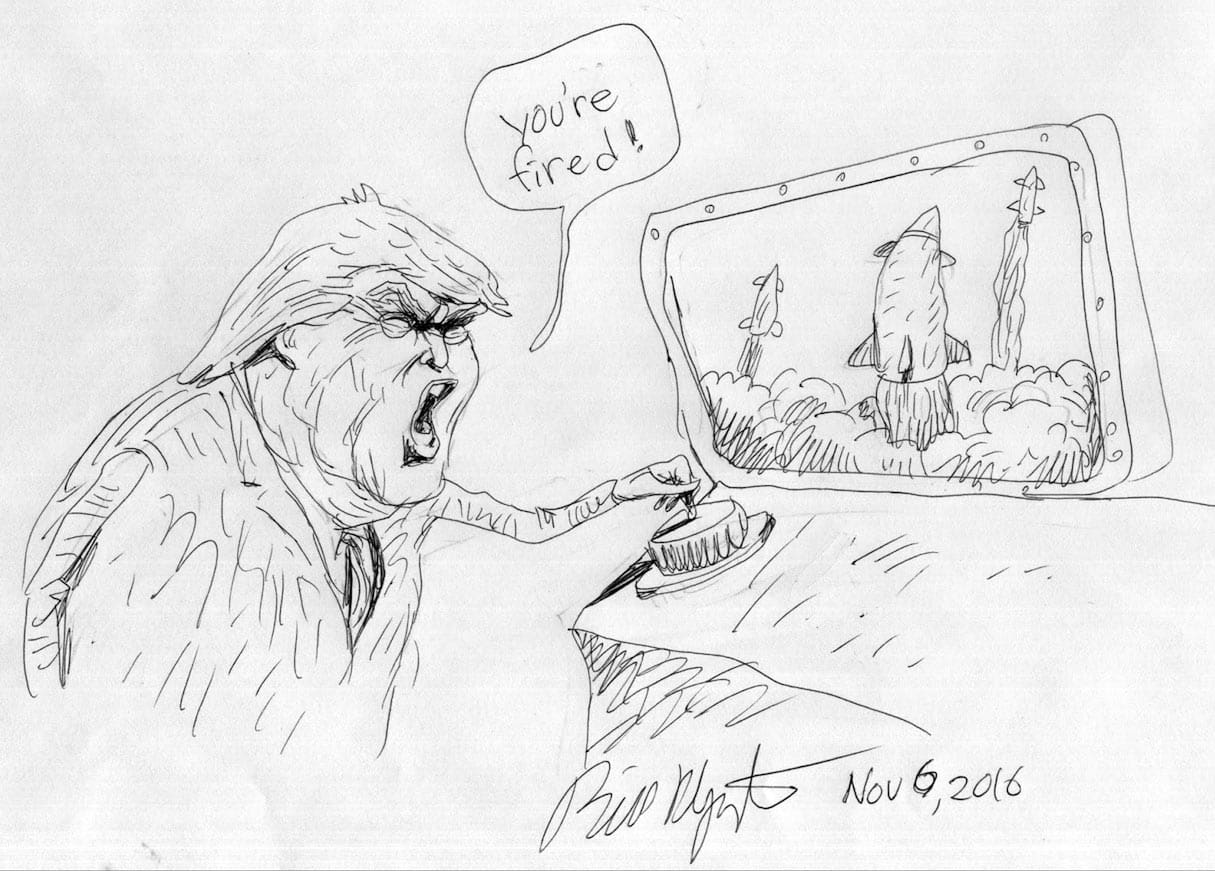 Donald Trump by Bill Plympton.
