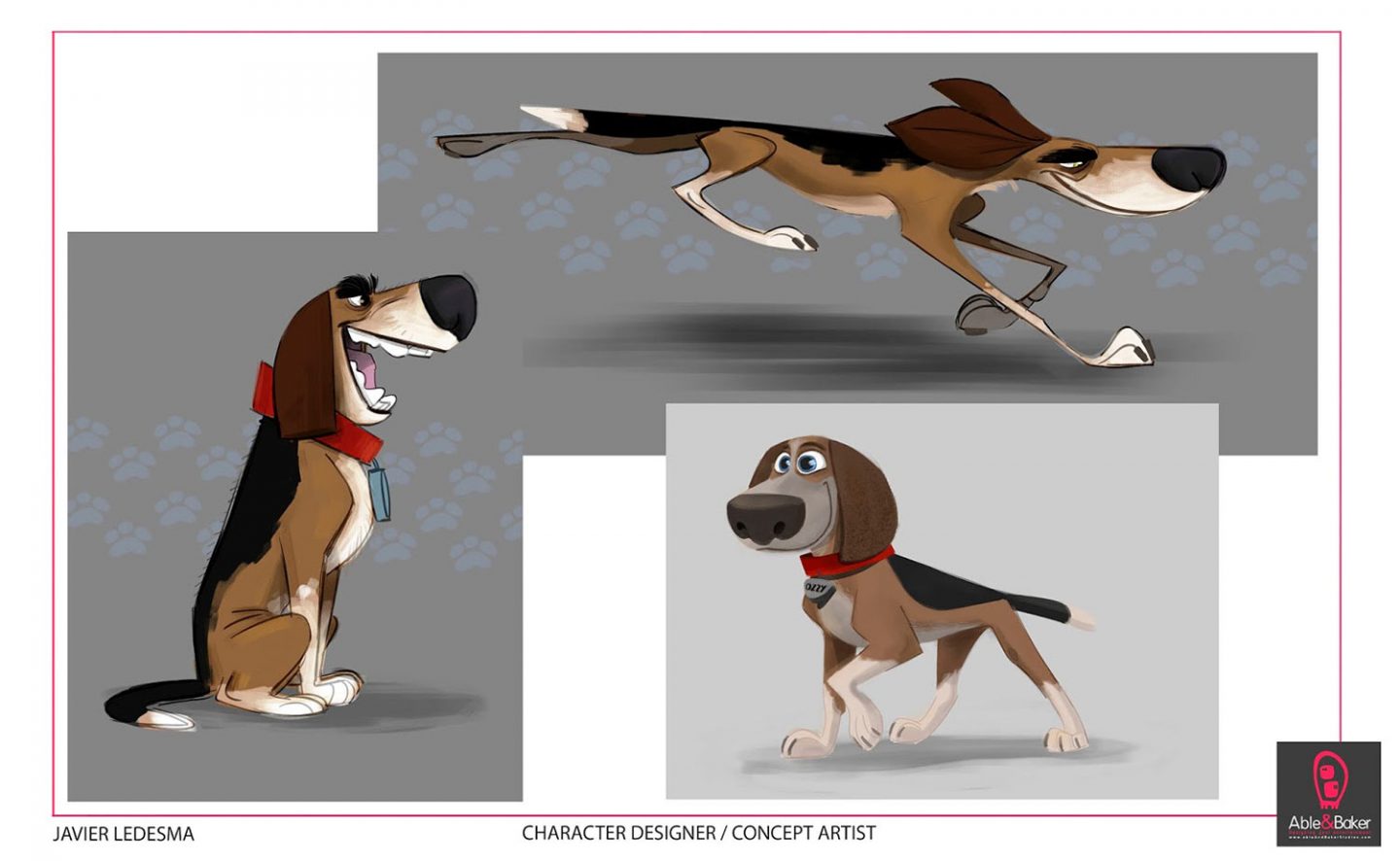 Character design concepts for Ozzy by Javier Ledesma.