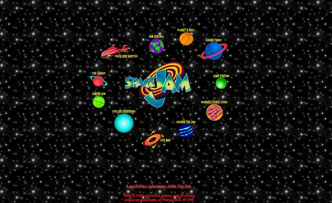 Space Jam's original 1996 website is still operational. 