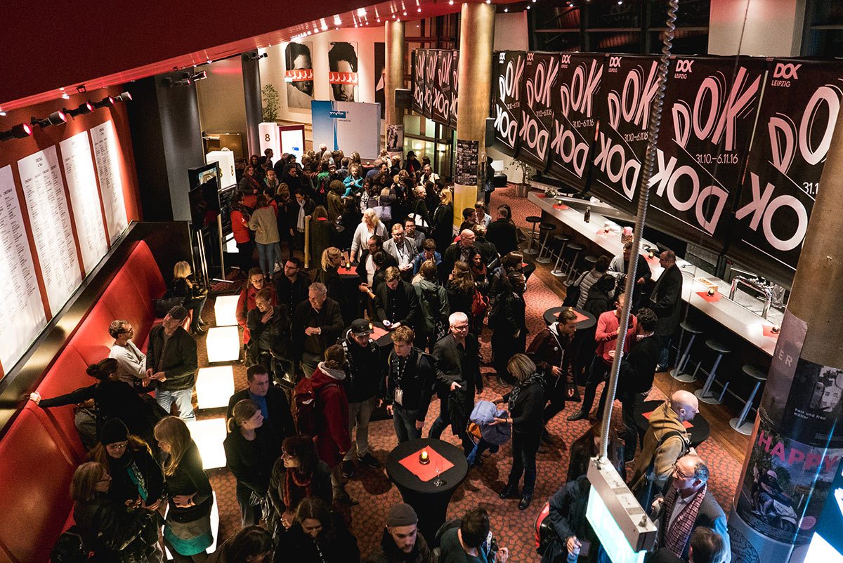 The scene at DOK Leipzig.