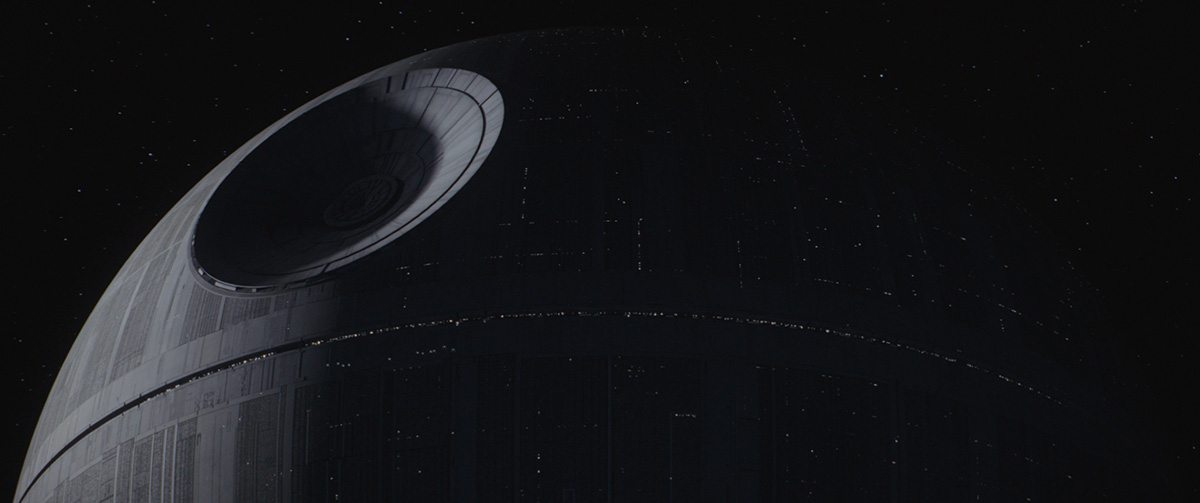 ILM's intricately modeled Death Star.
