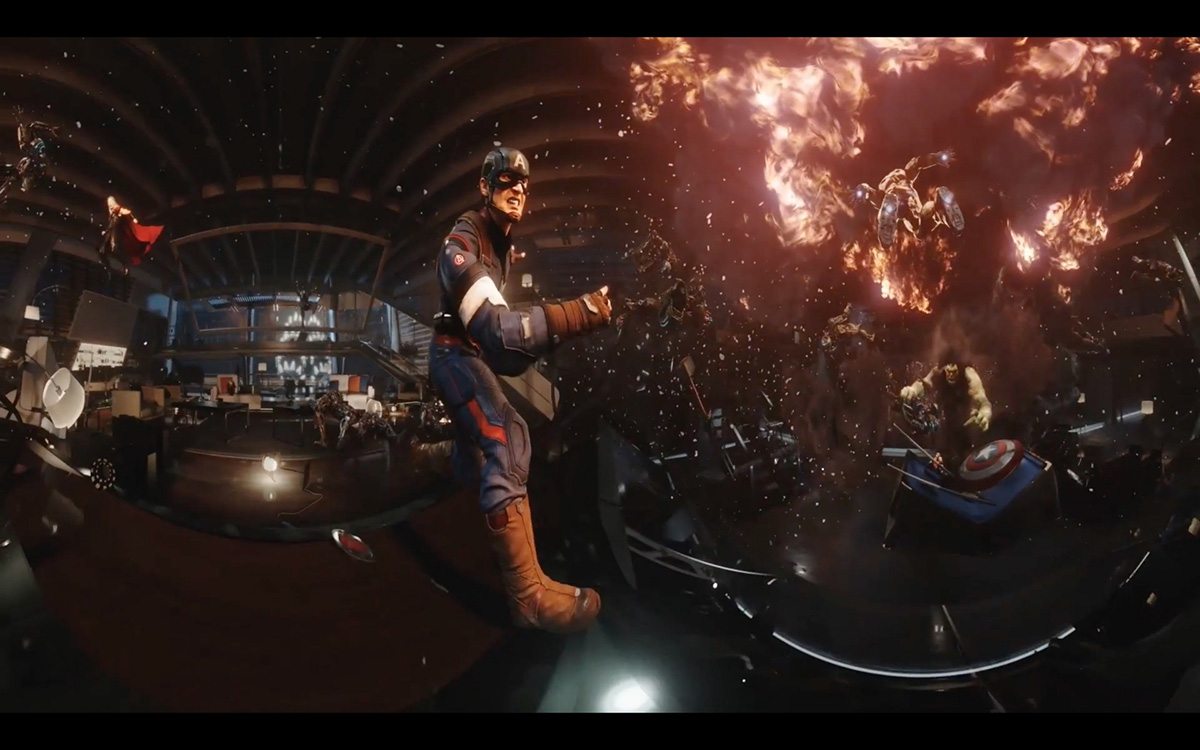 A still from Framestore's "The Avengers Tower" vr project. 
