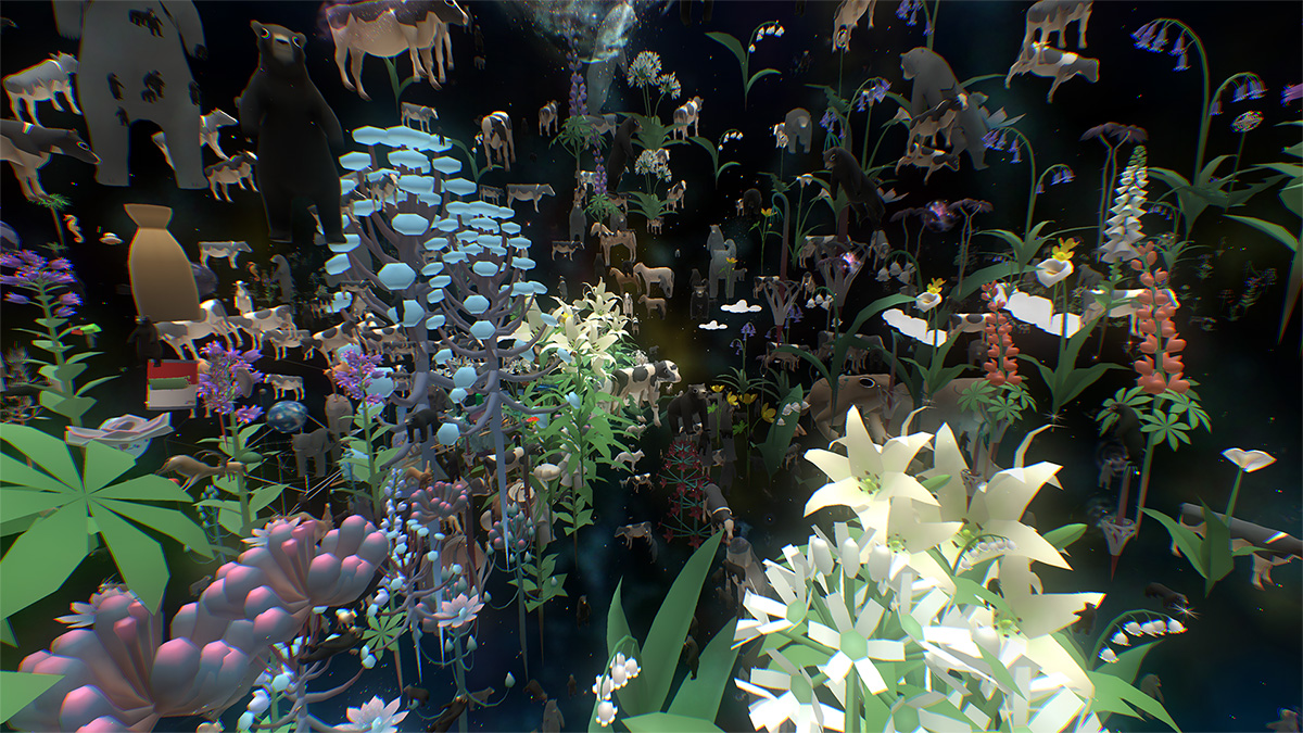 In Everything, the player explores a diverse world of 'everything', from animals to planets to galaxies and beyond.