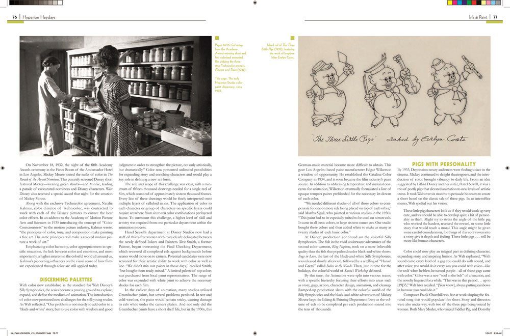 A spread from the upcoming "Ink & Paint: The Women of Walt Disney's Animation."