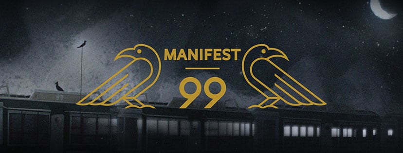 A teaser image for "Manifest 99," the first original IP that Flight School will release this summer.