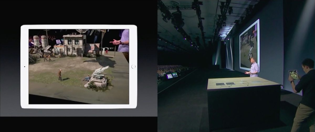 A screenshot from the Apple WWDC live demo.