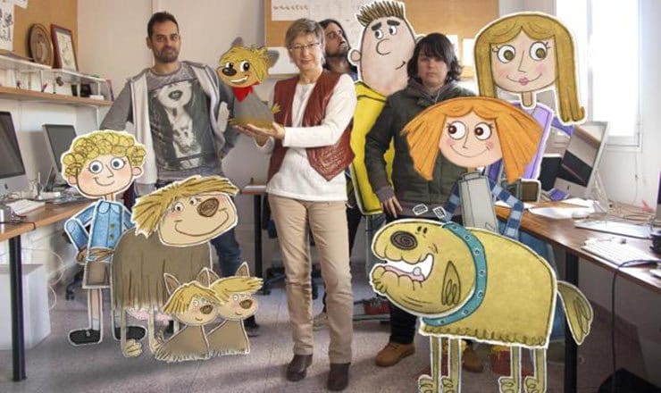 The team from La Casa Animada with characters from "Cleo."