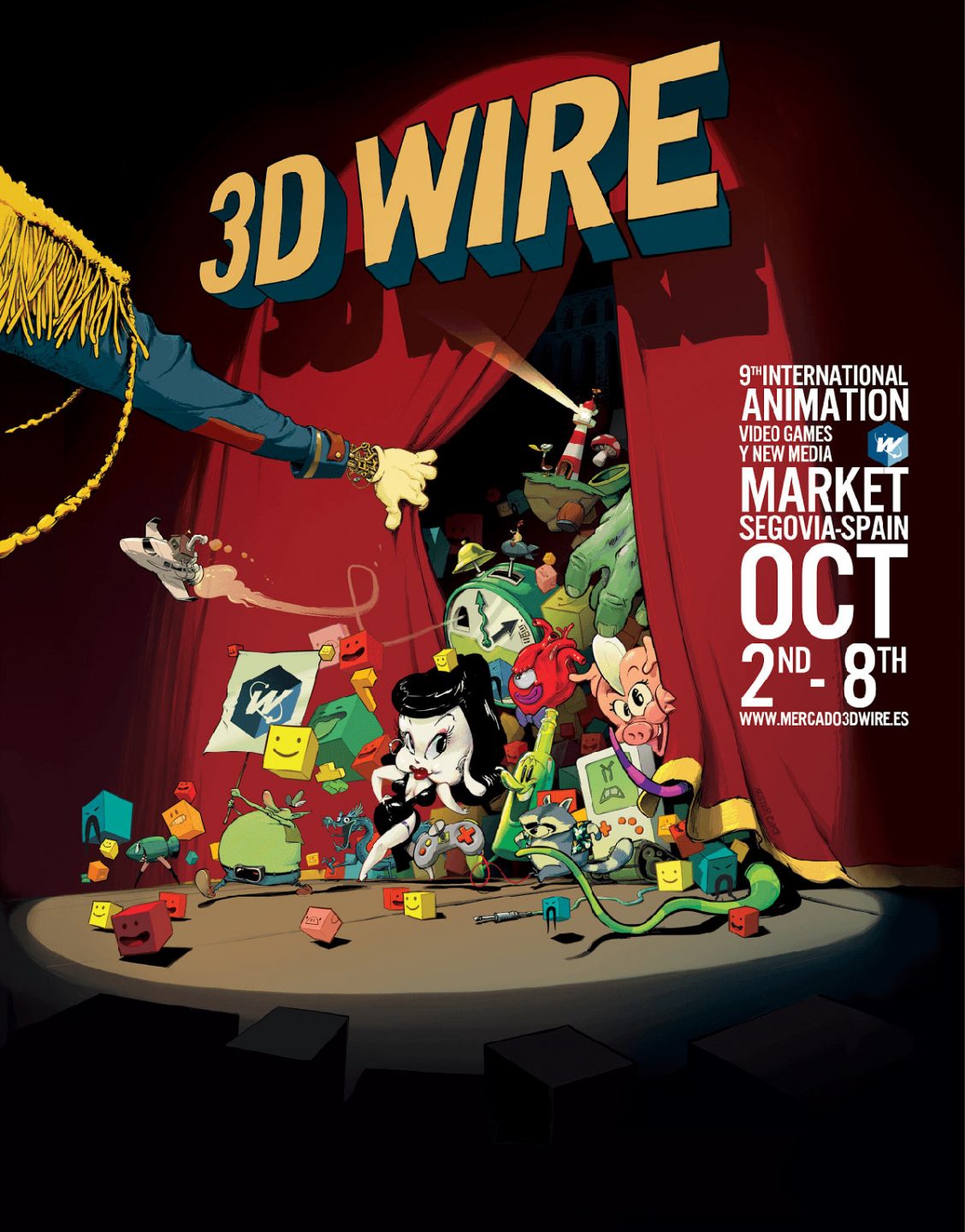 3D Wire 2017 poster by Nacho Rodriguez.