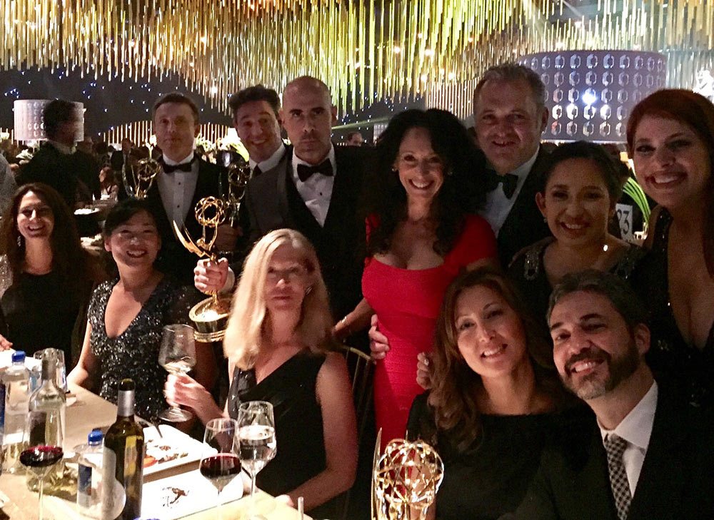 The "Samurai Jack" crew at the Emmy Awards. Photo via Scott Wills.