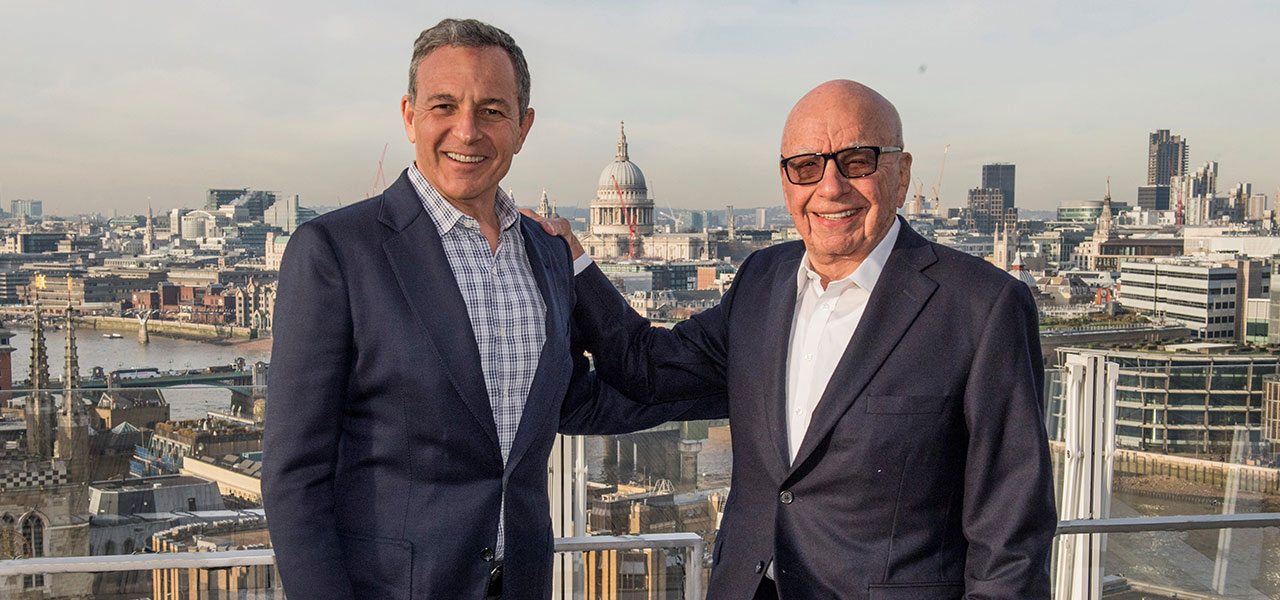 Disney CEO Robert Iger (left) and 21st Century Fox executive chairman Rupert Murdoch. Photo: Walt Disney Co.