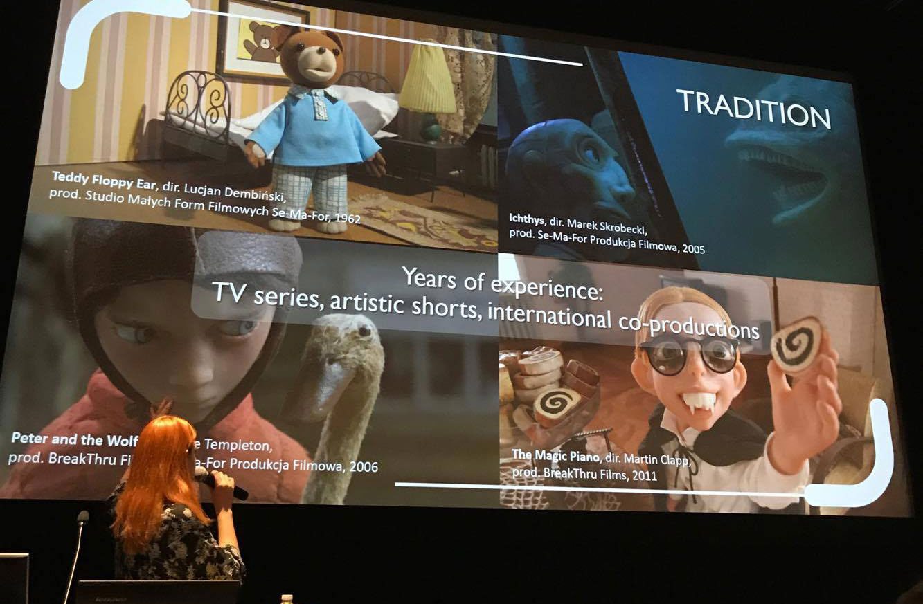 Momakin's Katarzyna Gromadzka presented Polish Quality projects during the recent Festival Stop Motion Montreal.