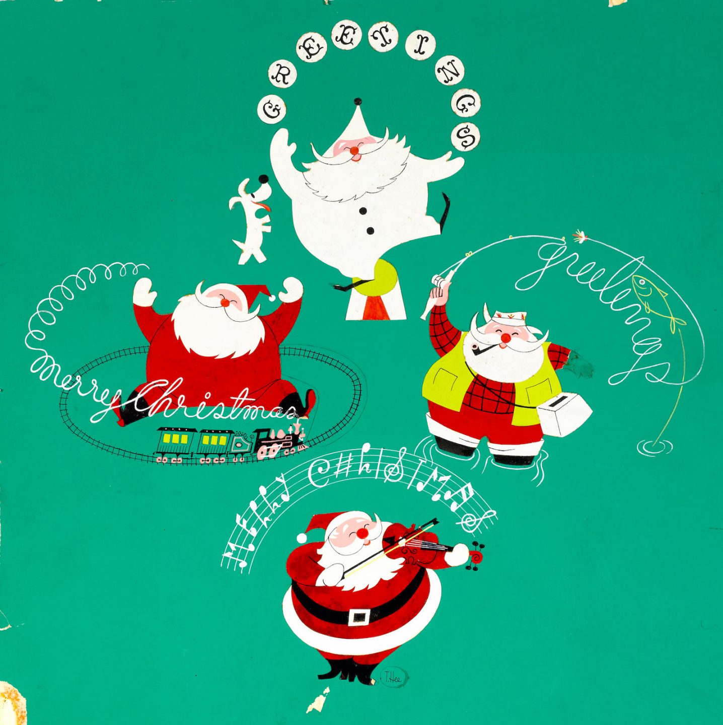 T. Hee Christmas Card