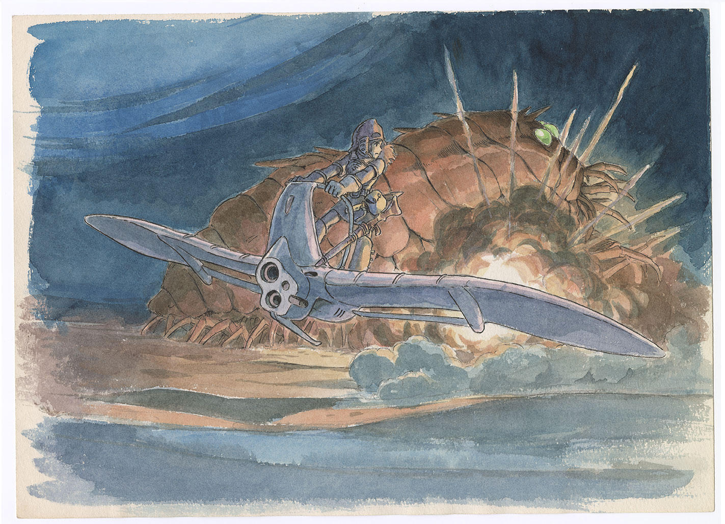 Imageboard by Hayao Miyazaki, "Nausicaä of the Valley of the Wind."