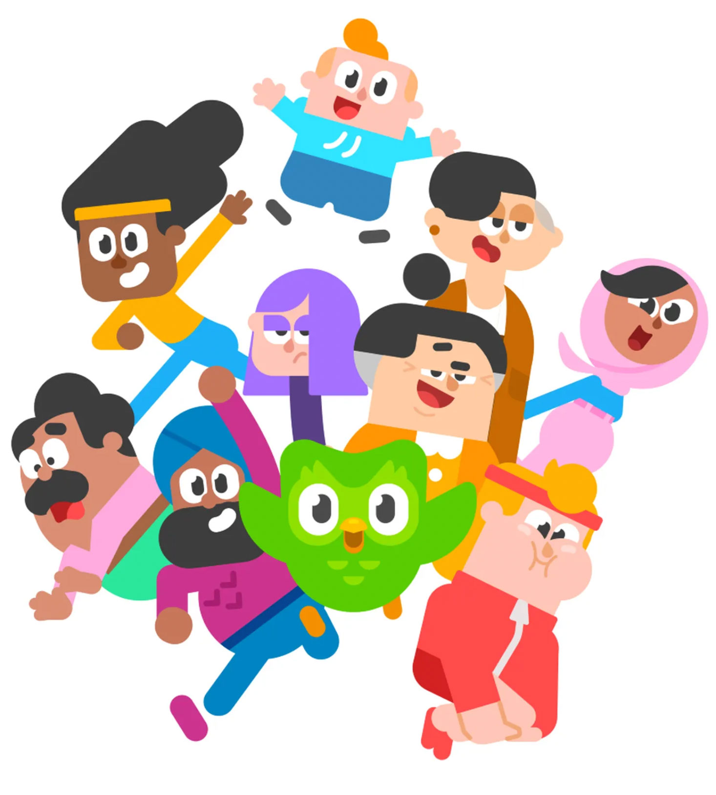 Duolingo's cast of characters