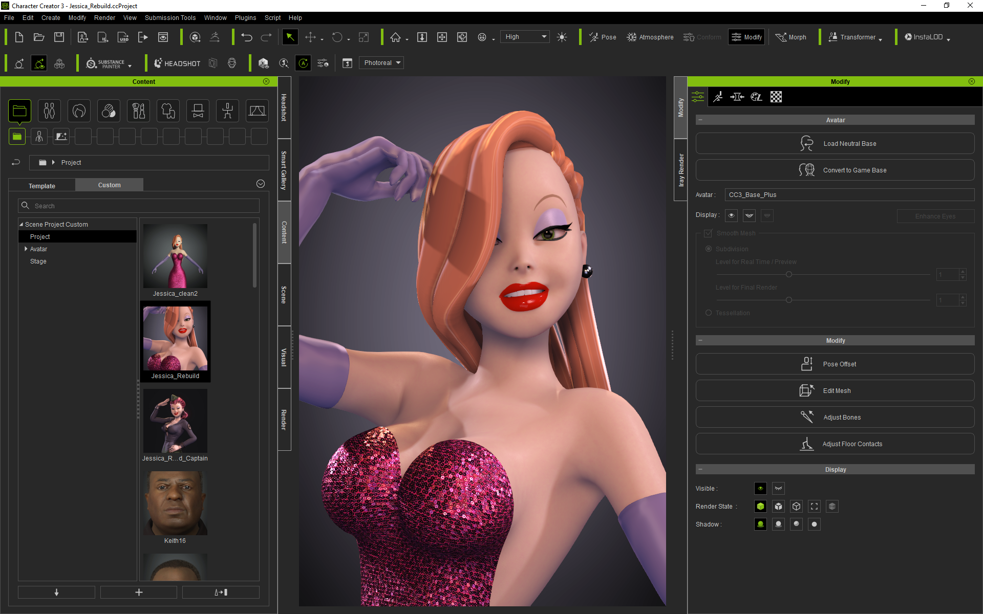 A Dutch Artist Used iClone to Make a 3d Jessica Rabbit in Two Weeks