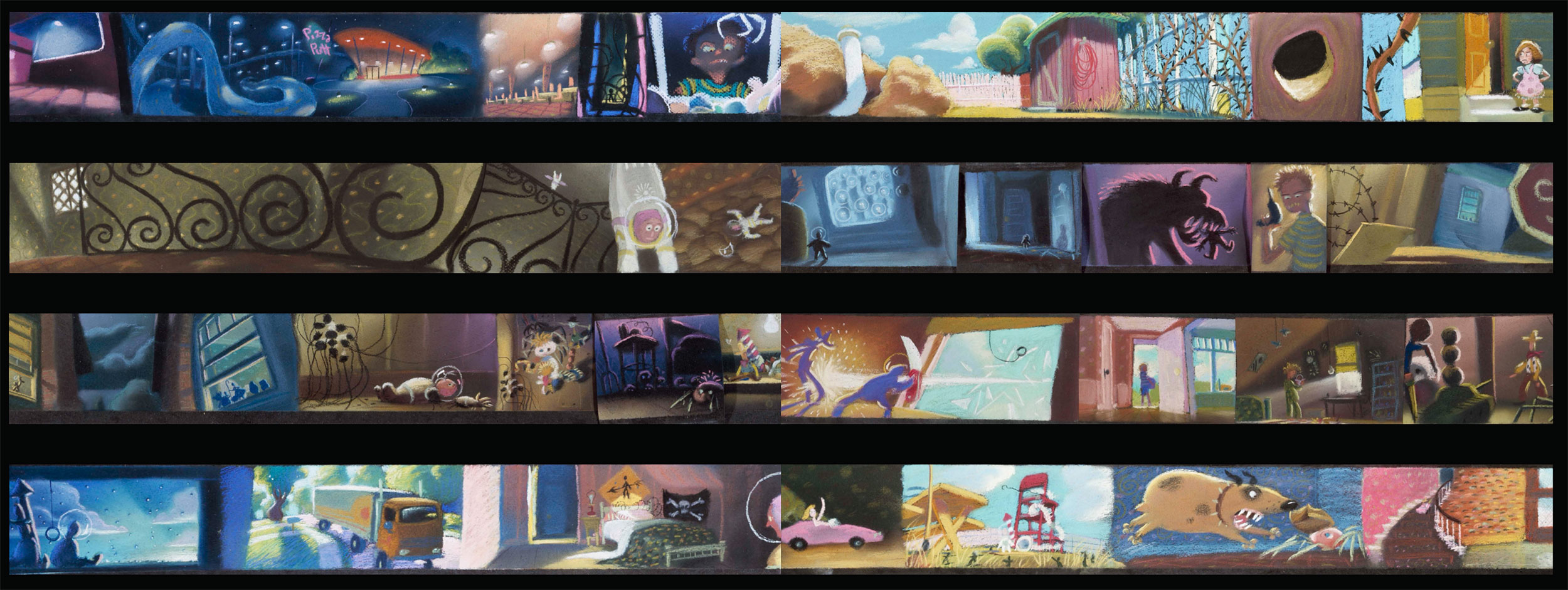 <em>Toy Story</em> colorscripts by Eggleston